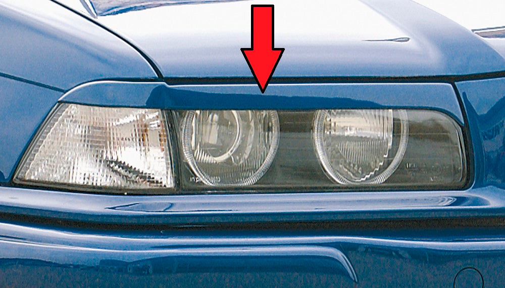 Rieger Scheinwerferblenden Cabrio, Coupé für BMW 3er E36 Cabrio
