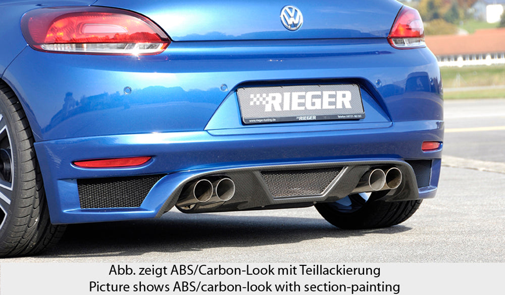 Rieger Heckschürzenansatz für VW Scirocco 3 (13) 2-tür.