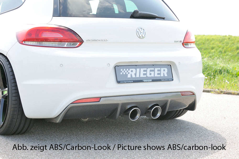 Rieger Heckeinsatz für R-Line Heckschürze für VW Scirocco 3 (13) 2-tür.