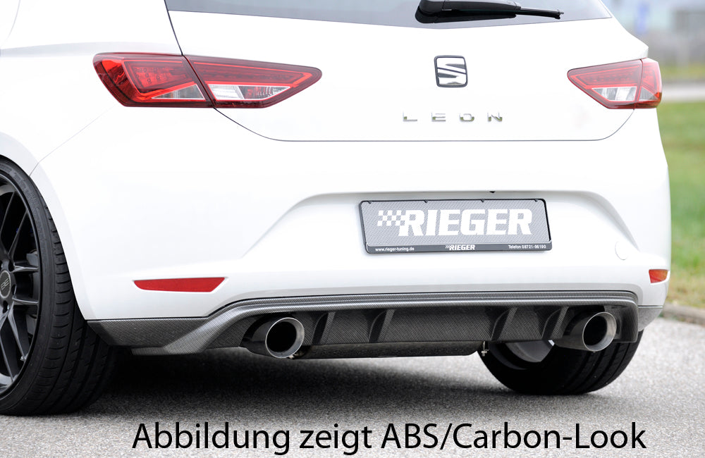 Rieger Heckschürzenansatz für Seat Leon (5F) 3-tür. (SC)