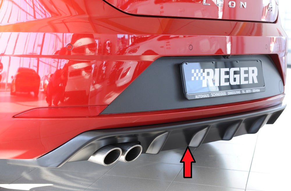 Rieger Heckeinsatz für Seat Leon FR (5F) 3-tür. (SC)