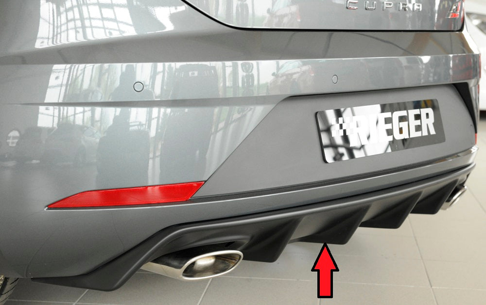 Rieger Heckeinsatz für Seat Leon Cupra (5F) 3-tür. (SC)