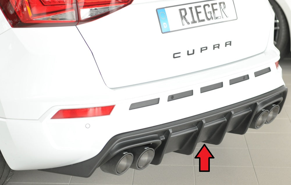 Rieger Heckeinsatz (für Fzg. mit AHK) für Seat Ateca Cupra (5FP)