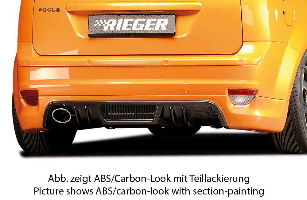 Rieger Heckschürzenansatz für Ford Focus 2 3-tür.