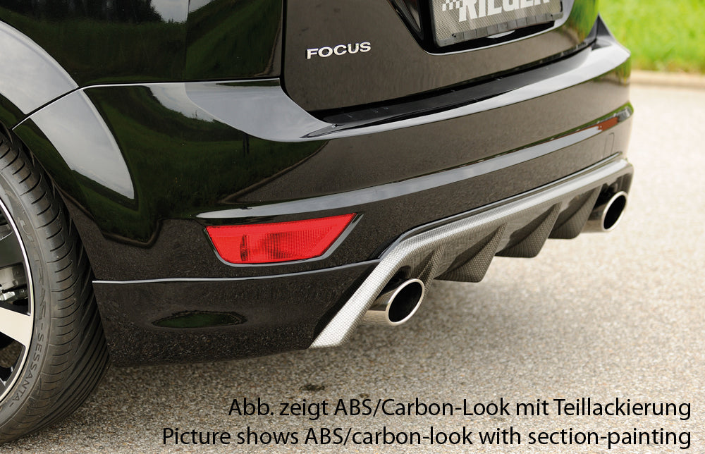 Rieger Heckschürzenansatz für Ford Focus 2 3-tür.