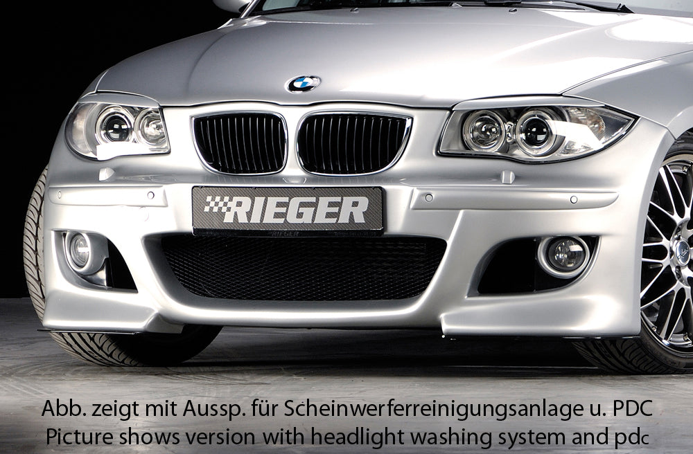 Rieger Spoilerstoßstange für BMW 1er E87  (187 / 1K2/1K4) 4-tür.