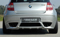 Rieger Heckschürzenansatz für BMW 1er E87  (187 / 1K2/1K4) 4-tür.