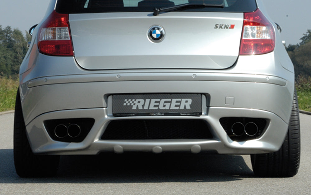 Rieger Heckschürzenansatz für BMW 1er E87  (187 / 1K2/1K4) 4-tür.