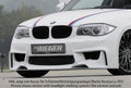 Rieger Spoilerstoßstange für BMW 1er E81  (187/1K2/1K4) 2-tür.