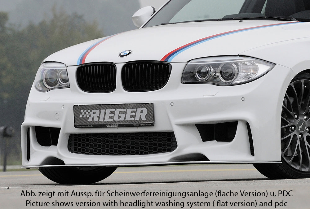 Rieger Spoilerstoßstange für BMW 1er E81  (187/1K2/1K4) 2-tür.