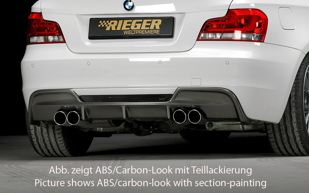 Rieger Heckeinsatz für BMW 1er E82, E88  (182 / 1C) Cabrio