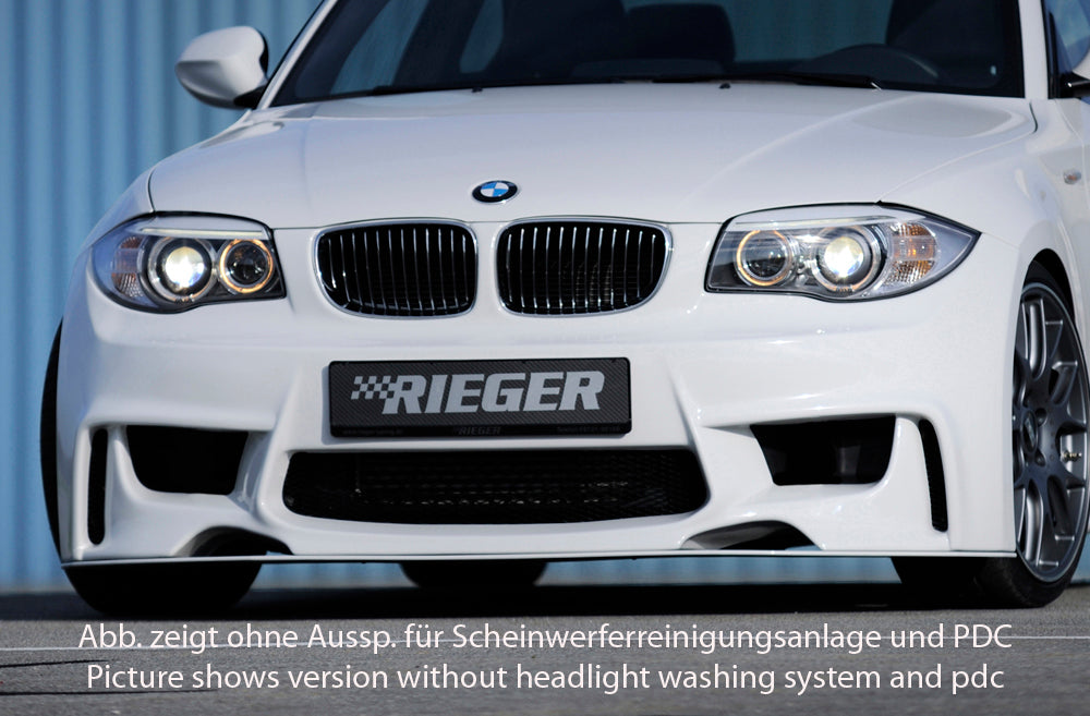 Rieger Spoilerstoßstange für BMW 1er E81  (187/1K2/1K4) 2-tür.