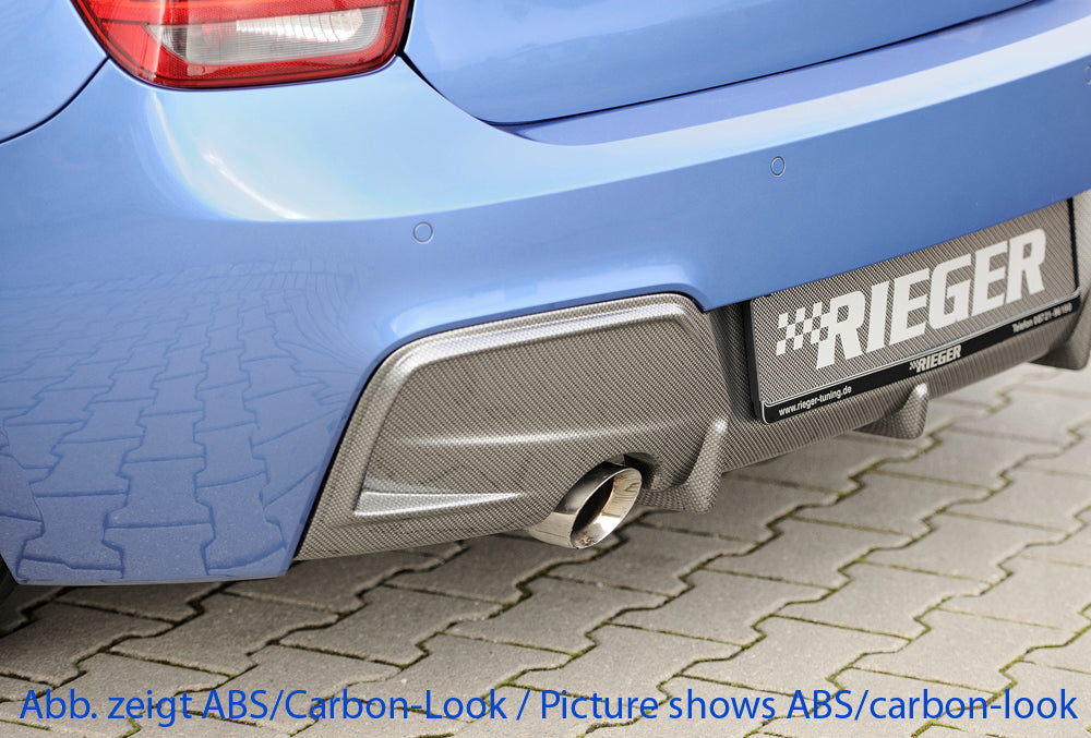 Rieger Heckeinsatz für BMW 1er F20  (1K4) Lim. / 4-tür.