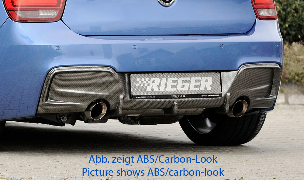 Rieger Heckeinsatz für BMW 1er F20  (1K4) Lim. / 4-tür.