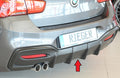 Rieger Heckeinsatz (Typ: 35066) für BMW 1er F20  (1K4) Lim. / 4-tür.
