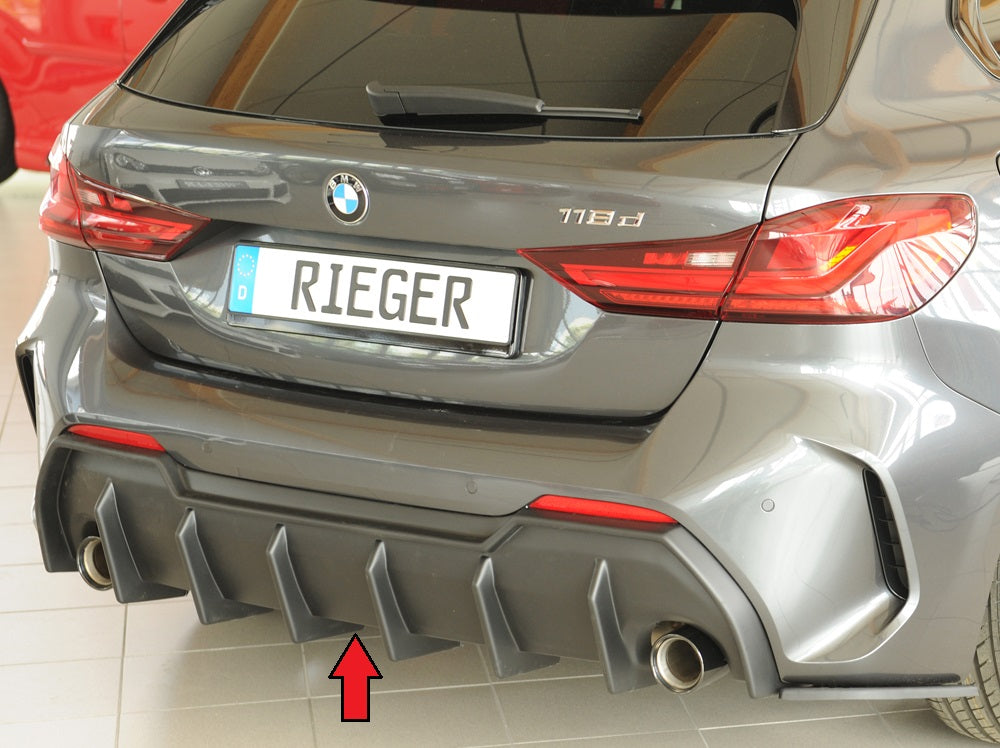 Rieger Heckeinsatz für BMW 1er F40  (F1H) Schrägheck / 4-tür.
