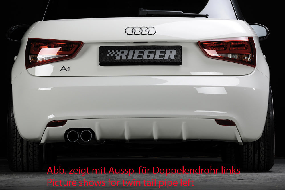 Rieger Heckeinsatz für Audi A1 (8X) 3-tür.
