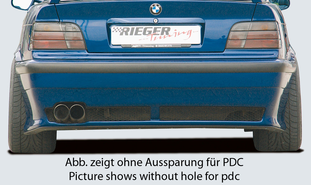Rieger Heckschürze   RT 04 (V1) für BMW 3er E36 Cabrio
