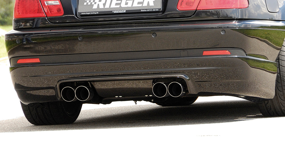 Rieger Heckschürzenansatz für BMW 3er E46 Cabrio