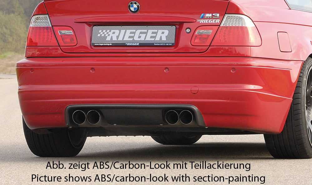 Rieger Heckschürzenansatz für BMW 3er E46 M3 Cabrio