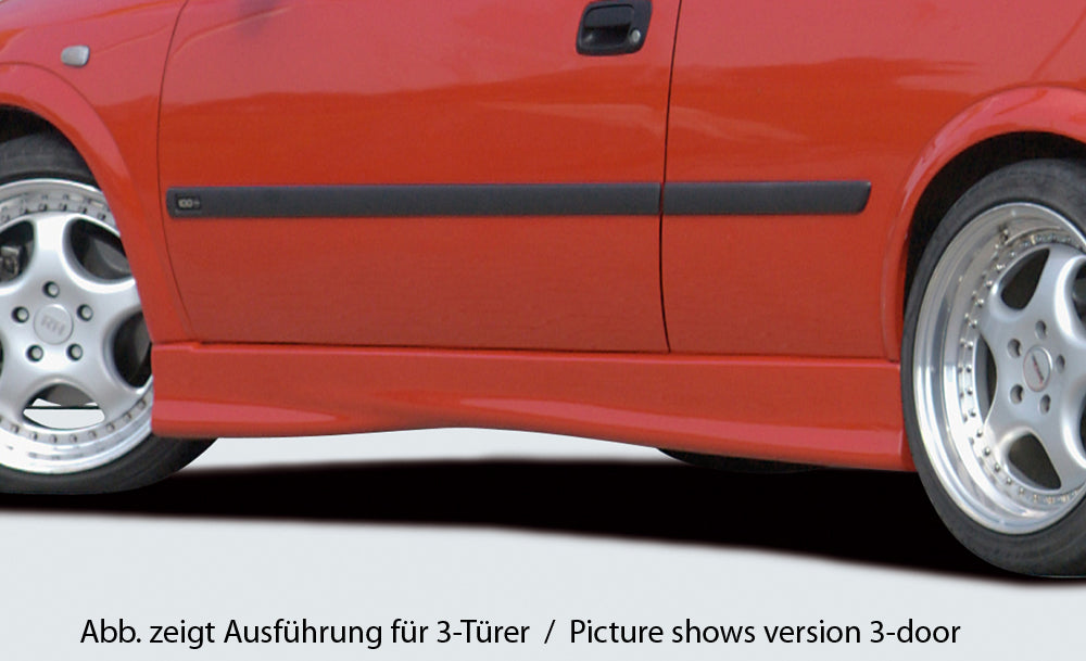 Rieger Seitenschweller für Opel Astra G 5-tür.