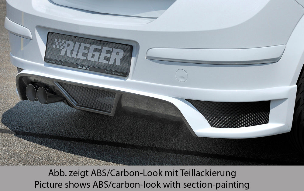 Rieger Heckschürzenansatz für Opel Astra H 5-tür.