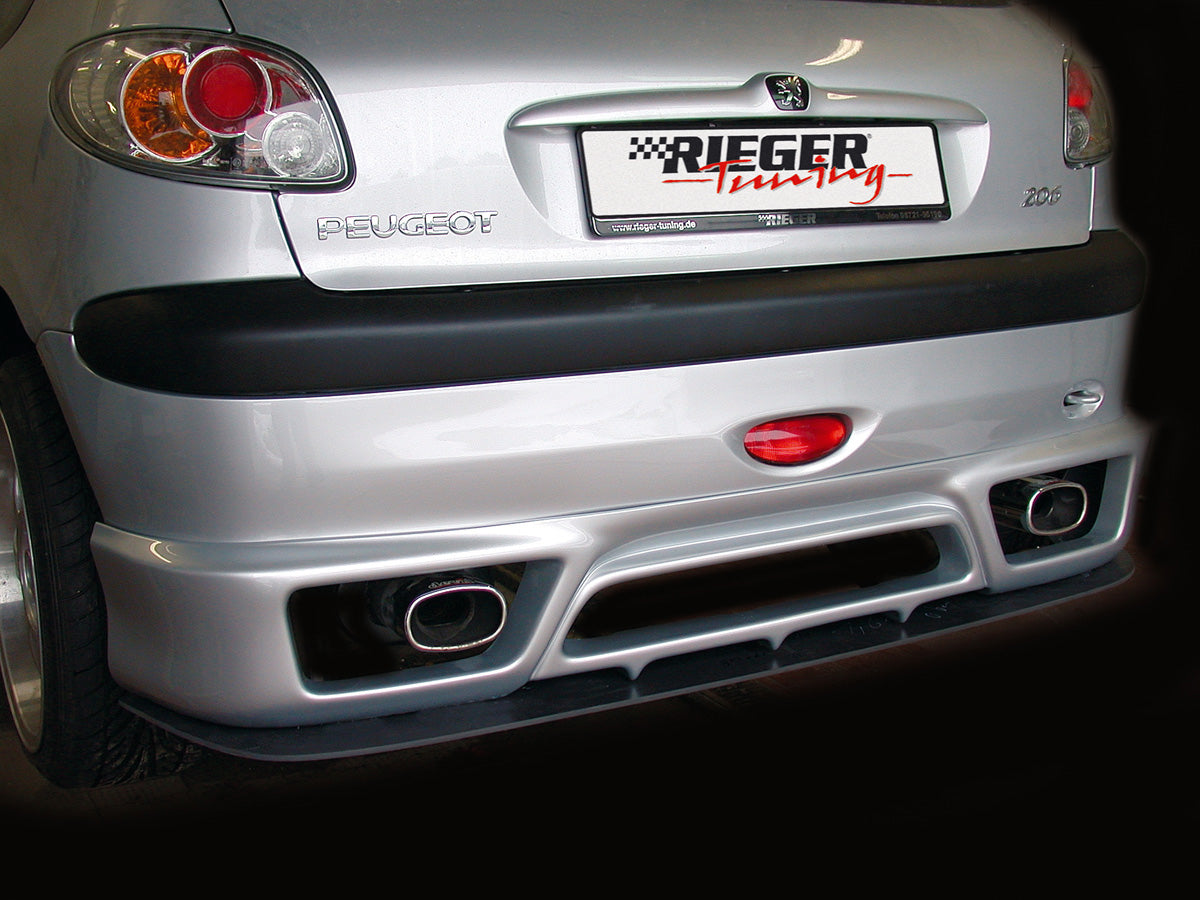 Rieger Heckansatz für Peugeot 206 Cabrio CC