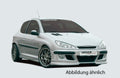 Rieger Spoilerstoßstange für Peugeot 206 Cabrio CC