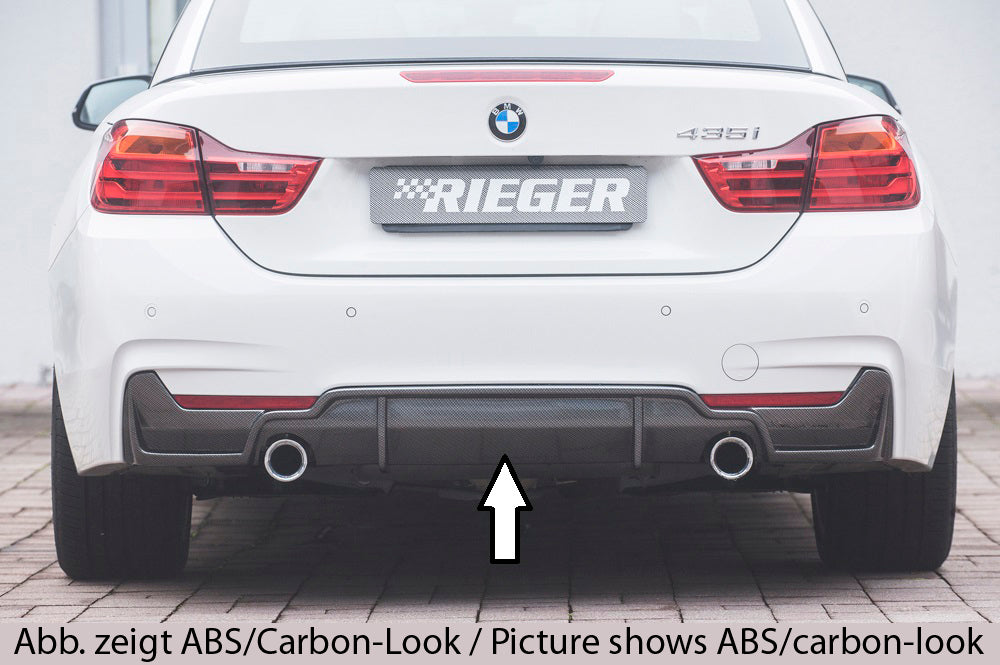 Rieger Heckeinsatz (nur 435i / 440i) für BMW 4er F32  (3C) Coupé (3-tür.)