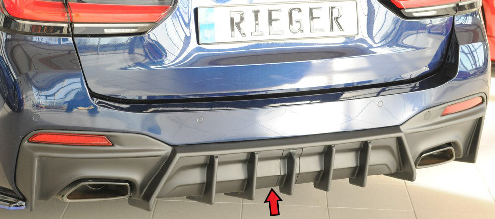Rieger Heckeinsatz (für Fzg. mit AHK) für BMW 5er G30  (G5L) Lim.