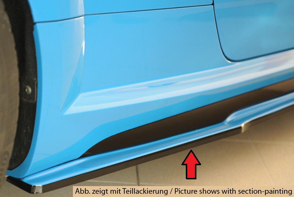 Rieger Seitenschwelleransatz (ca. 19mm) für Audi TT (8J-FV/8S) Coupé