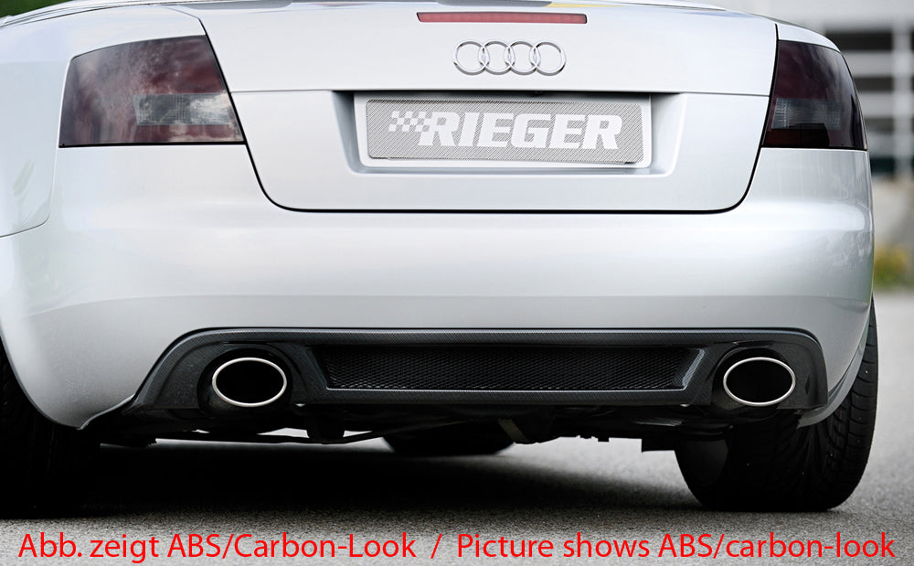 Rieger Heckeinsatz für Audi A4 (8H) Cabrio