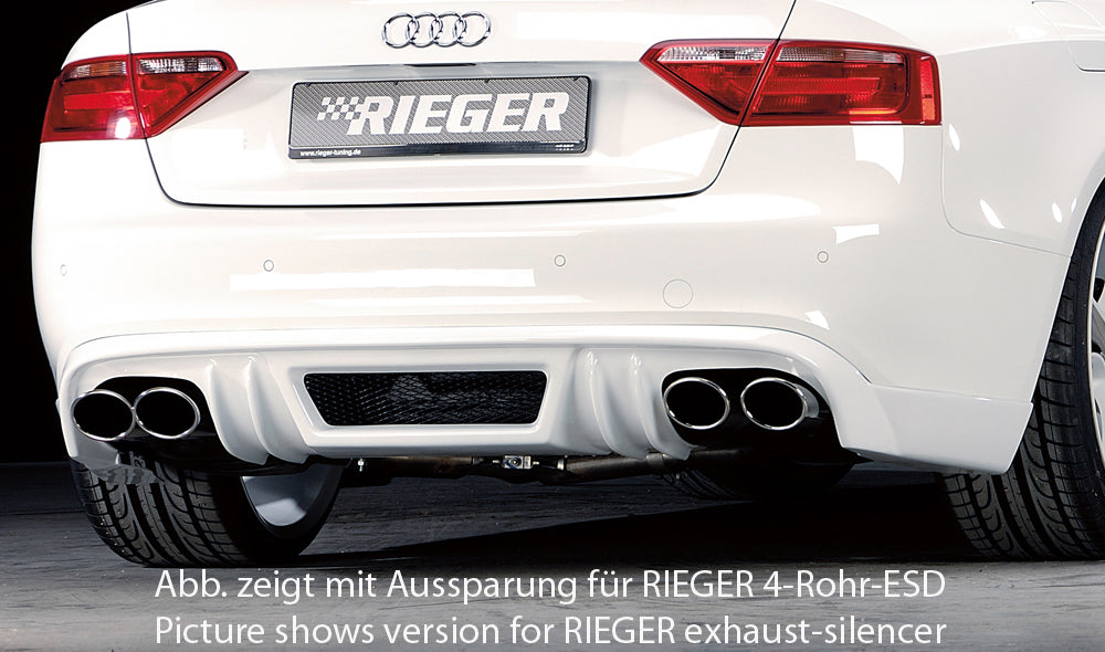 Rieger Heckschürzenansatz für Audi A5 (B8/B81) Cabrio