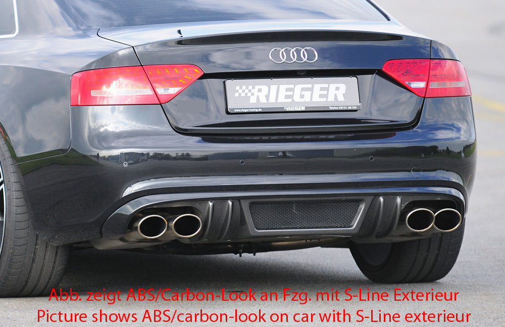 Rieger Heckeinsatz für Audi A5 (B8/B81) Cabrio