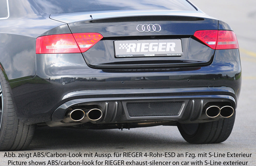 Rieger Heckeinsatz für Audi A5 (B8/B81) Cabrio