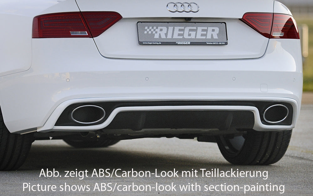 Rieger Heckeinsatz für Audi A5 (B8/B81) Cabrio