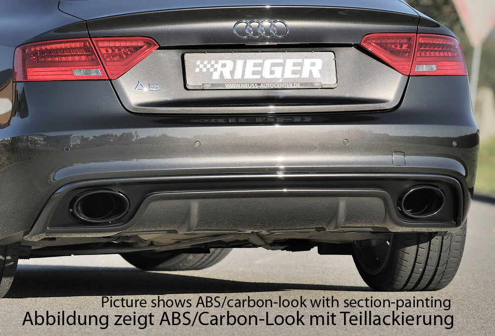 Rieger Heckeinsatz für Audi A5 (B8/B81) Sportback