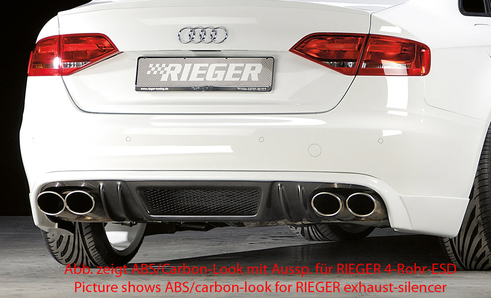 Rieger Heckschürzenansatz für Audi A4 (B8/B81) Avant