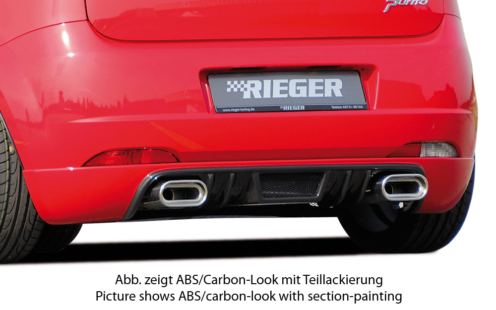 Rieger Heckansatz für Fiat Grande Punto (199) 3-tür.