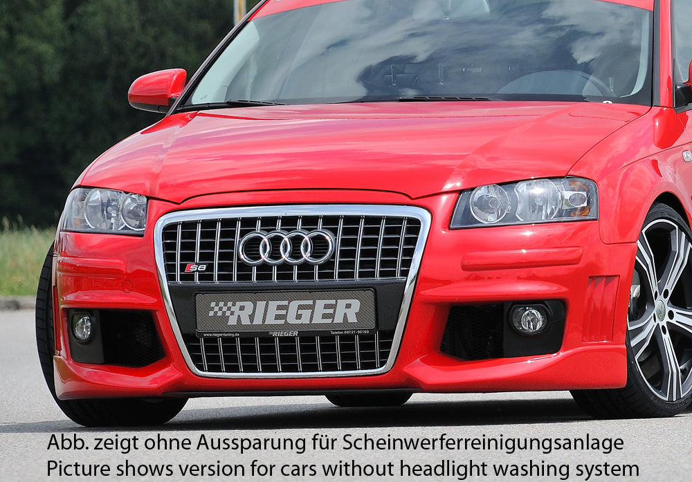 Rieger Spoilerstoßstange R-Frame für Audi A3 (8P) 3-tür.