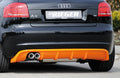 Rieger Heckeinsatz für Audi A3 (8P) 5-tür.
