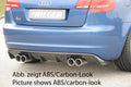Rieger Heckeinsatz für Audi A3 (8P) 5-tür.