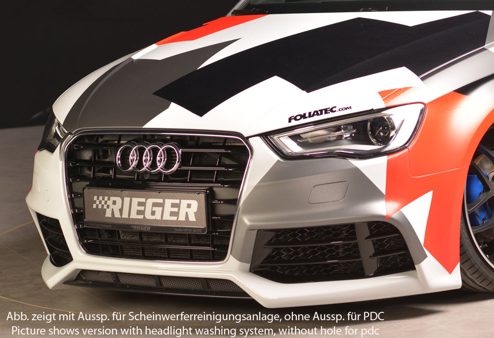 Rieger Spoilerstoßstange für Audi A3 (8V) 3-tür. (Schrägheck 8V1)
