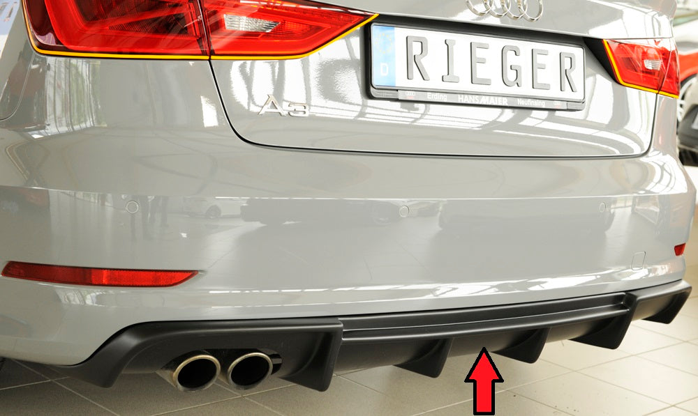 Rieger Heckeinsatz für Audi A3 (8V) 3-tür. (Cabrio 8V7)