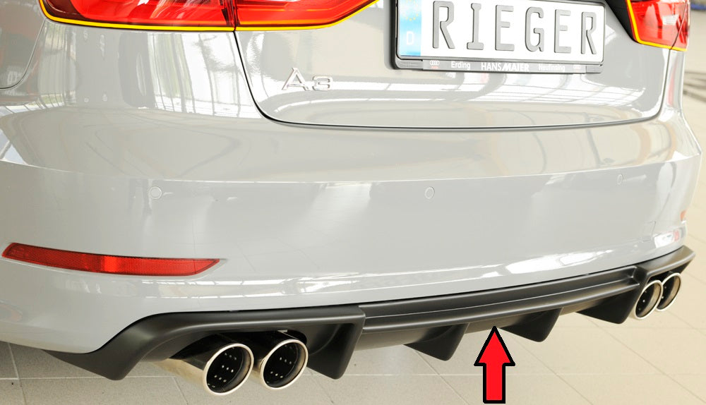 Rieger Heckeinsatz für Audi A3 (8V) 3-tür. (Cabrio 8V7)