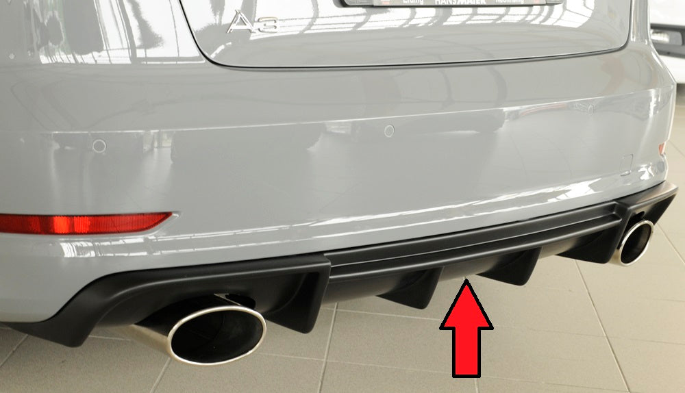 Rieger Heckeinsatz für Audi A3 (8V) 3-tür. (Cabrio 8V7)