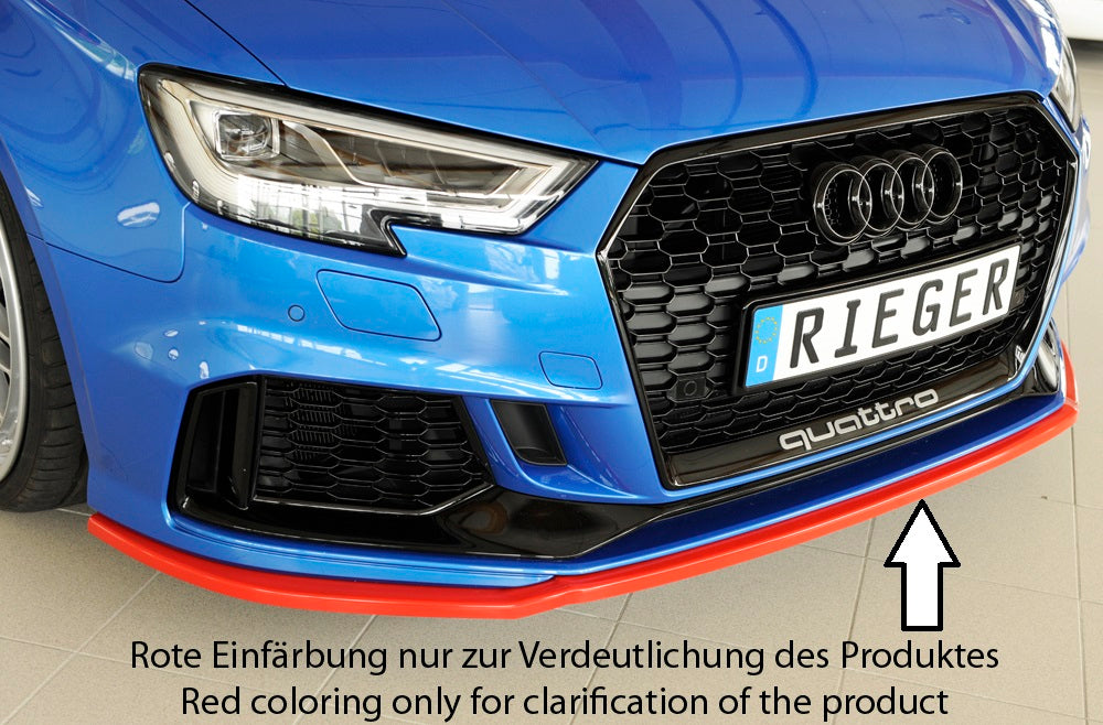 Rieger Spoilerschwert für Audi RS3 (8V) 5-tür. (Limousine 8VS / 8VM)