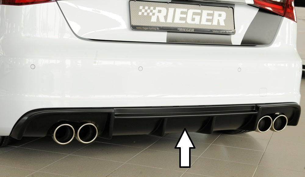 Rieger Heckeinsatz (Typ: 56805) für Audi A3 S3 (8V) 3-tür. (Schrägheck 8V1)
