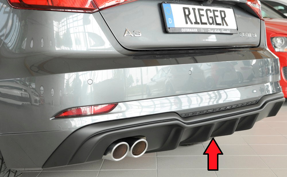 Rieger Heckeinsatz für Audi A3 (8V) 3-tür. (Schrägheck 8V1)