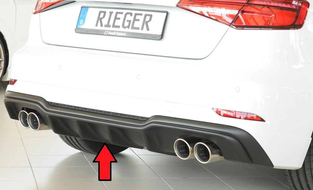 Rieger Heckeinsatz für Audi A3 (8V) 3-tür. (Schrägheck 8V1)